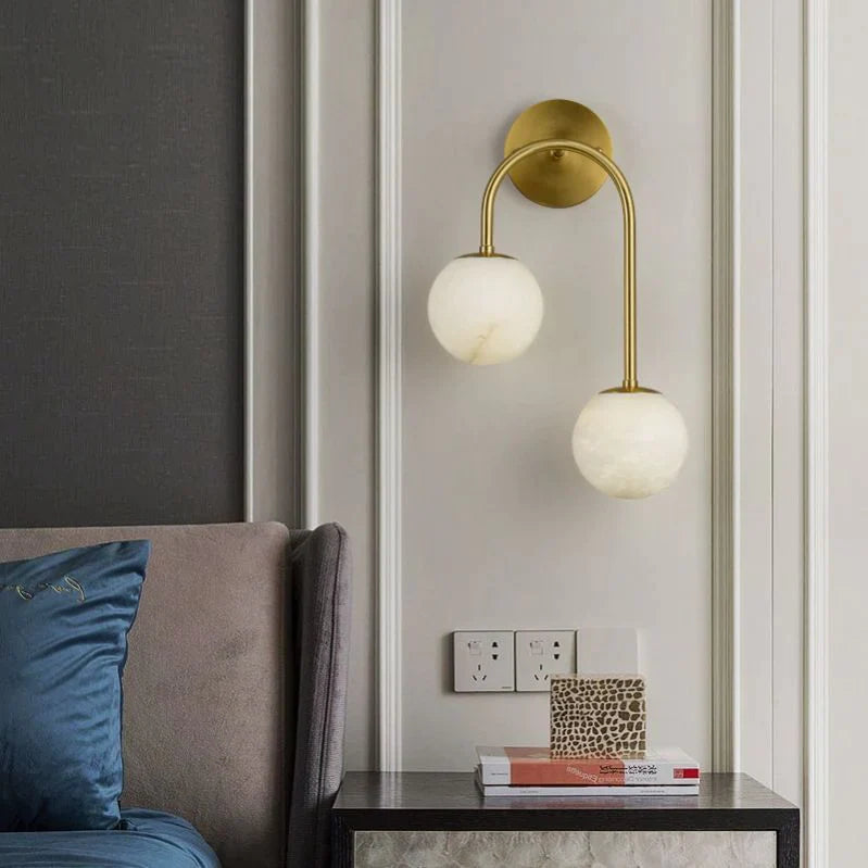 Blake Alabaster Sconce, Modern Marble Wall Lamp