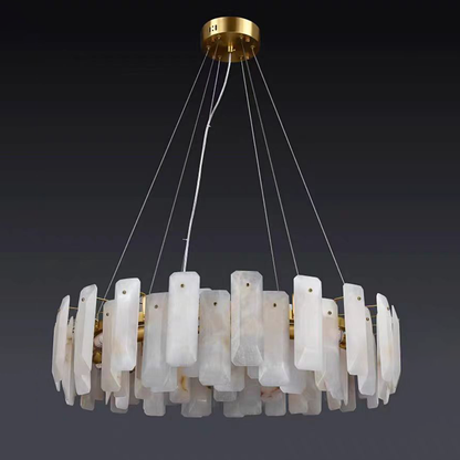 Alabaster Round Chandelier