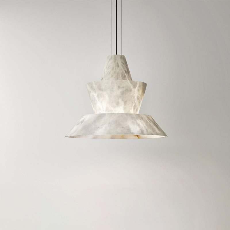 LAB Alabaster Dining Table Pendant Light