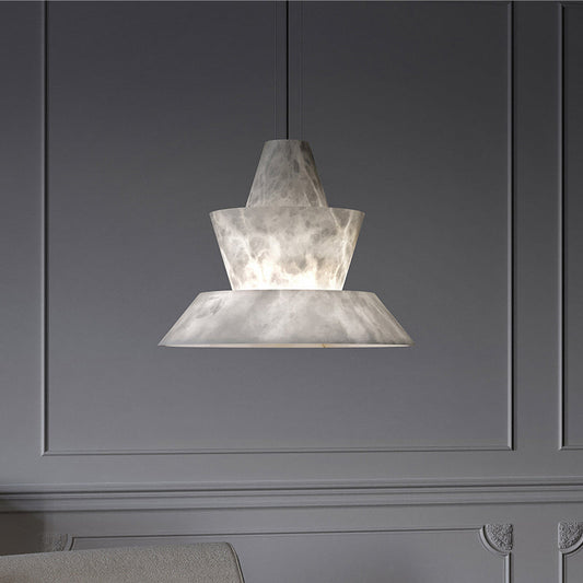 LAB Alabaster Dining Table Pendant Light