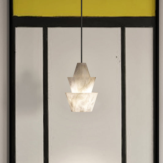 Pli Alabaster Pendant Light, Modern Pendant Lighting