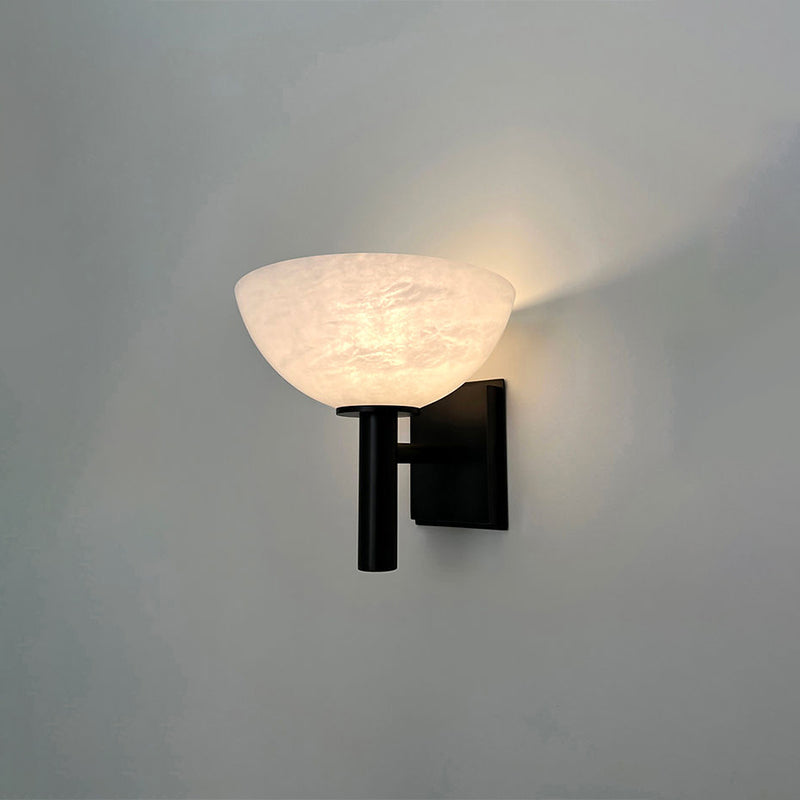 Joey Alabaster Bedside Wall Sconce, Indoor Hallway Wall Lamp