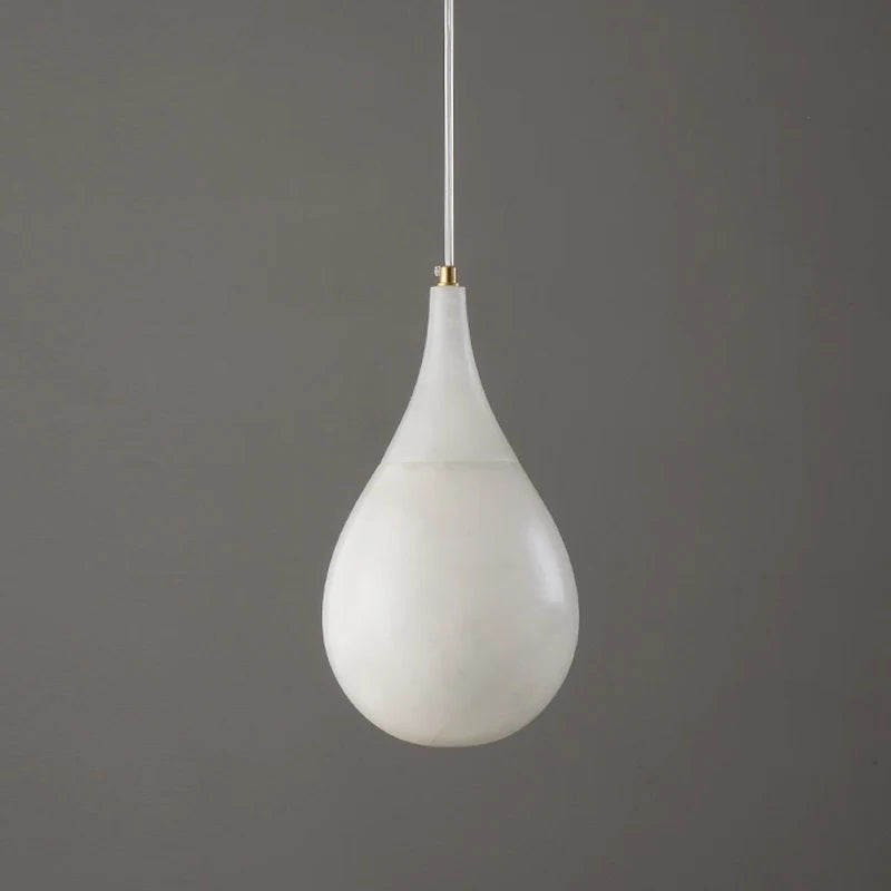 GLOOW Alabaster Raindrop Modern Pendant Light